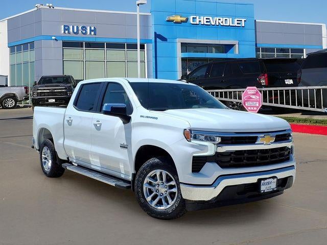 2026 Chevrolet Silverado 1500 LT in Summit White — front three-quarter view