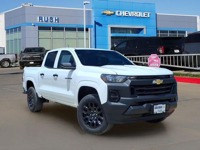 2026 Chevrolet Colorado WT in Summit White — front three-quarter view