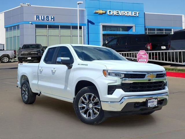 2023 Chevrolet Silverado 1500 LT (2FL) in Summit White — front three-quarter view