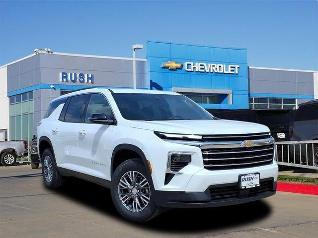 2026 Chevrolet Traverse LT in Summit White — front three-quarter view