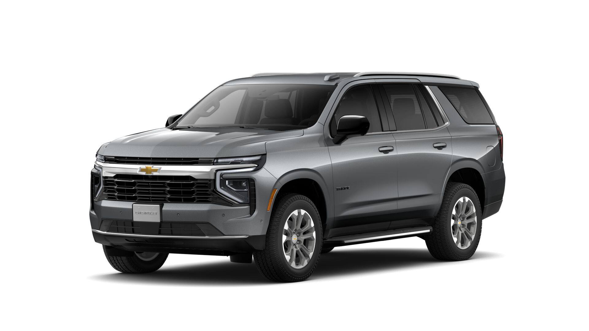 2026 Chevrolet Tahoe LS in Sterling Gray Metallic — front three-quarter view