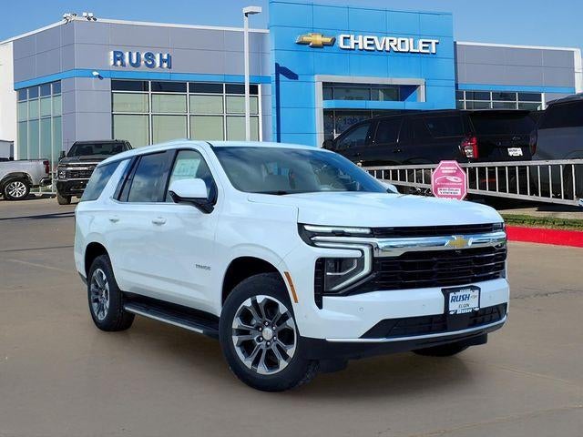 2026 Chevrolet Tahoe LS in Summit White — front three-quarter view