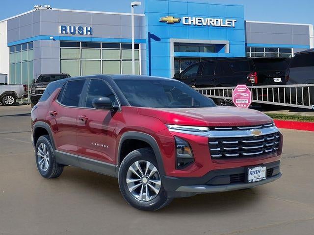 2026 Chevrolet Equinox LT in Radiant Red Tintcoat — front three-quarter view