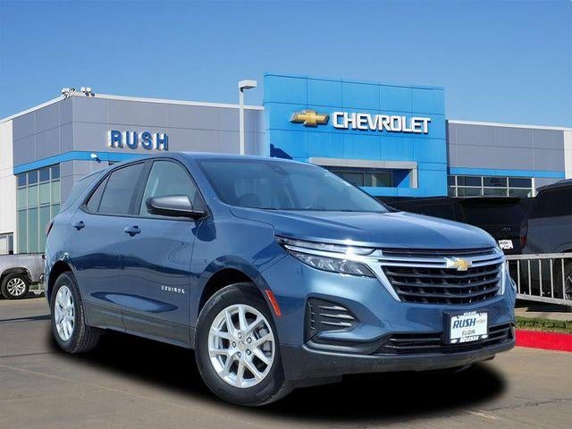 2024 Chevrolet Equinox LS in Lakeshore Blue Metallic — front three-quarter view