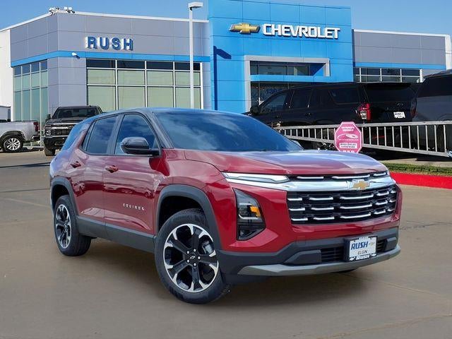 2026 Chevrolet Equinox LT in Radiant Red Tintcoat — front three-quarter view