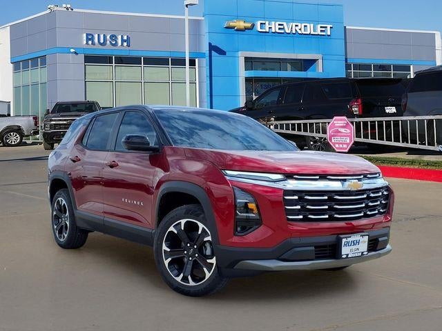 2026 Chevrolet Equinox LT in Radiant Red Tintcoat — front three-quarter view
