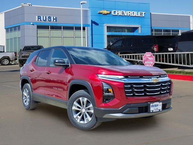 2026 Chevrolet Equinox LT in Radiant Red Tintcoat — front three-quarter view