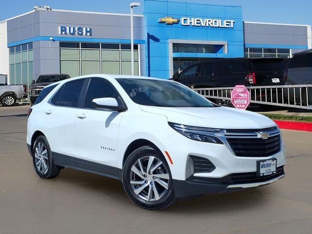 2022 Chevrolet Equinox LT in Summit White — front three-quarter view