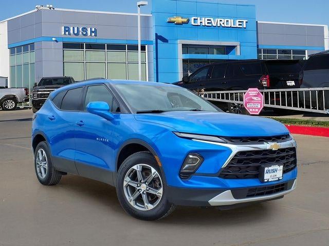2024 Chevrolet Blazer 2LT in Riptide Blue Metallic — front three-quarter view