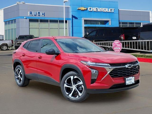 2026 Chevrolet Trax 1RS in Apex Red — front three-quarter view