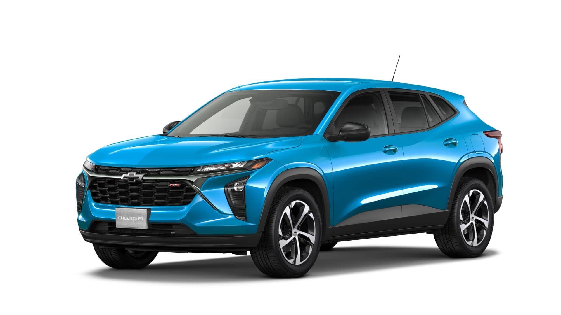 2026 Chevrolet Trax 1RS in Marina Blue Metallic — front three-quarter view