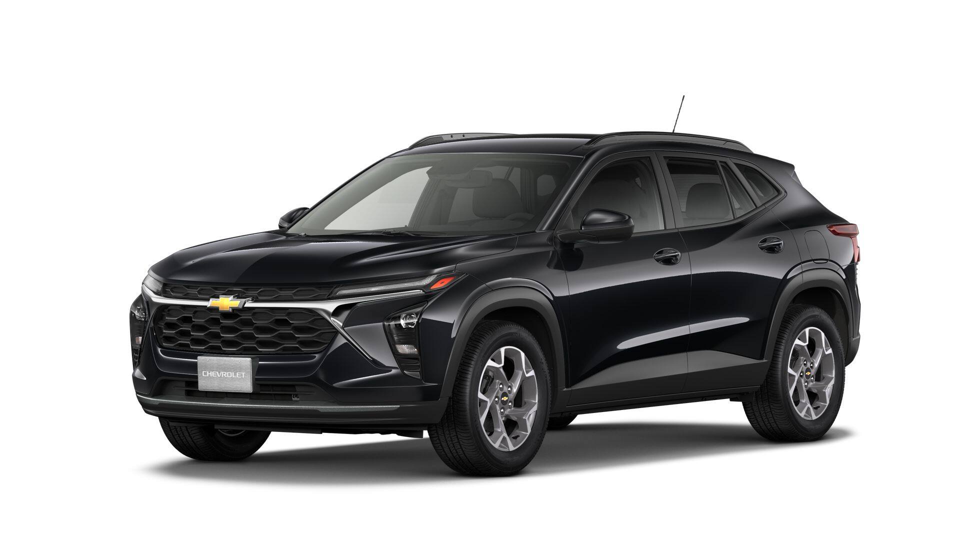 2026 Chevrolet Trax LT in Mosaic Black Metallic — front three-quarter view