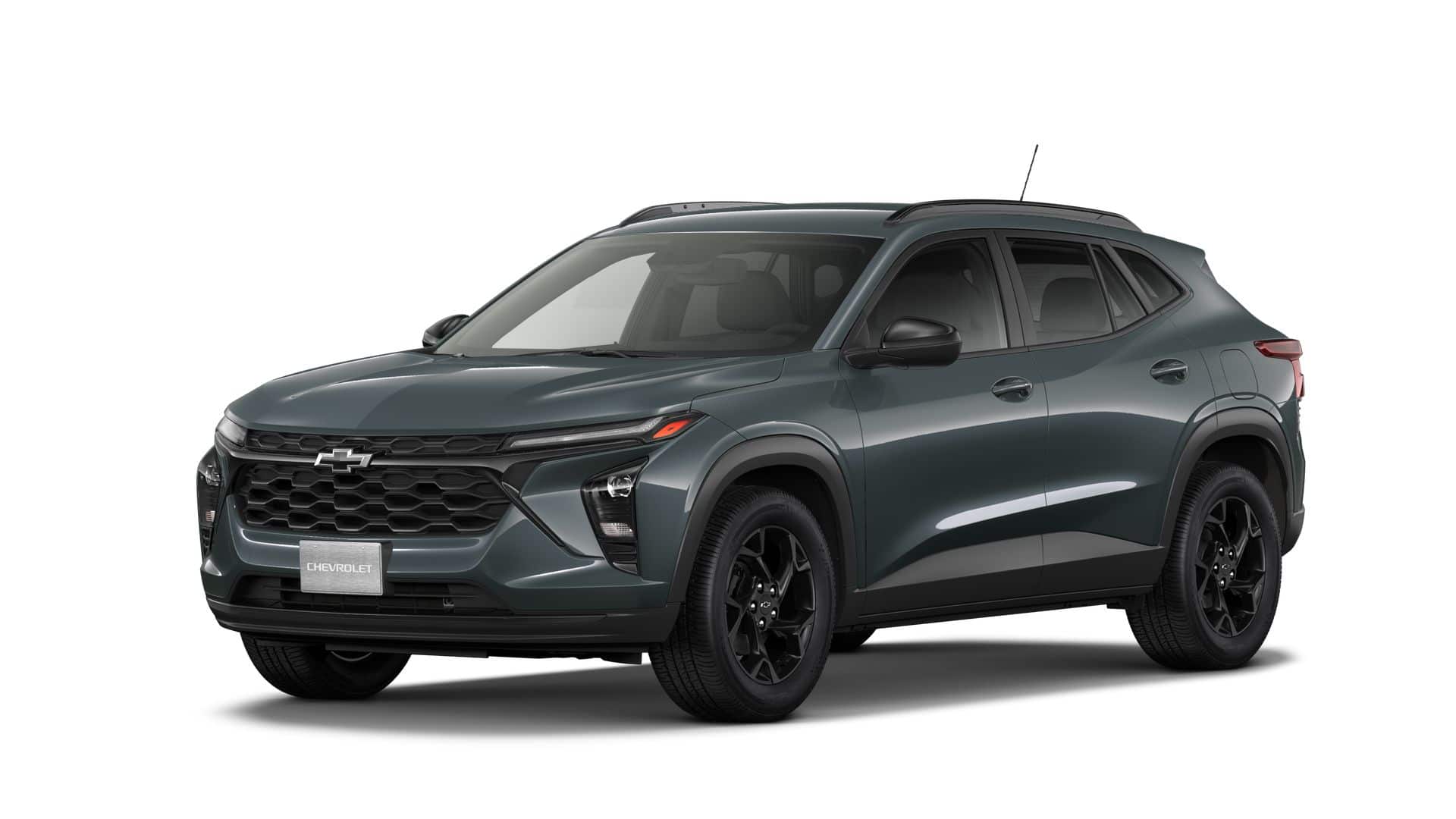 2026 Chevrolet Trax LT in Cypress Gray — front three-quarter view