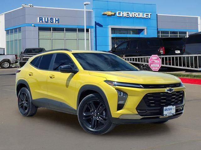 2025 Chevrolet Trax ACTIV in Nitro Yellow Metallic — front three-quarter view