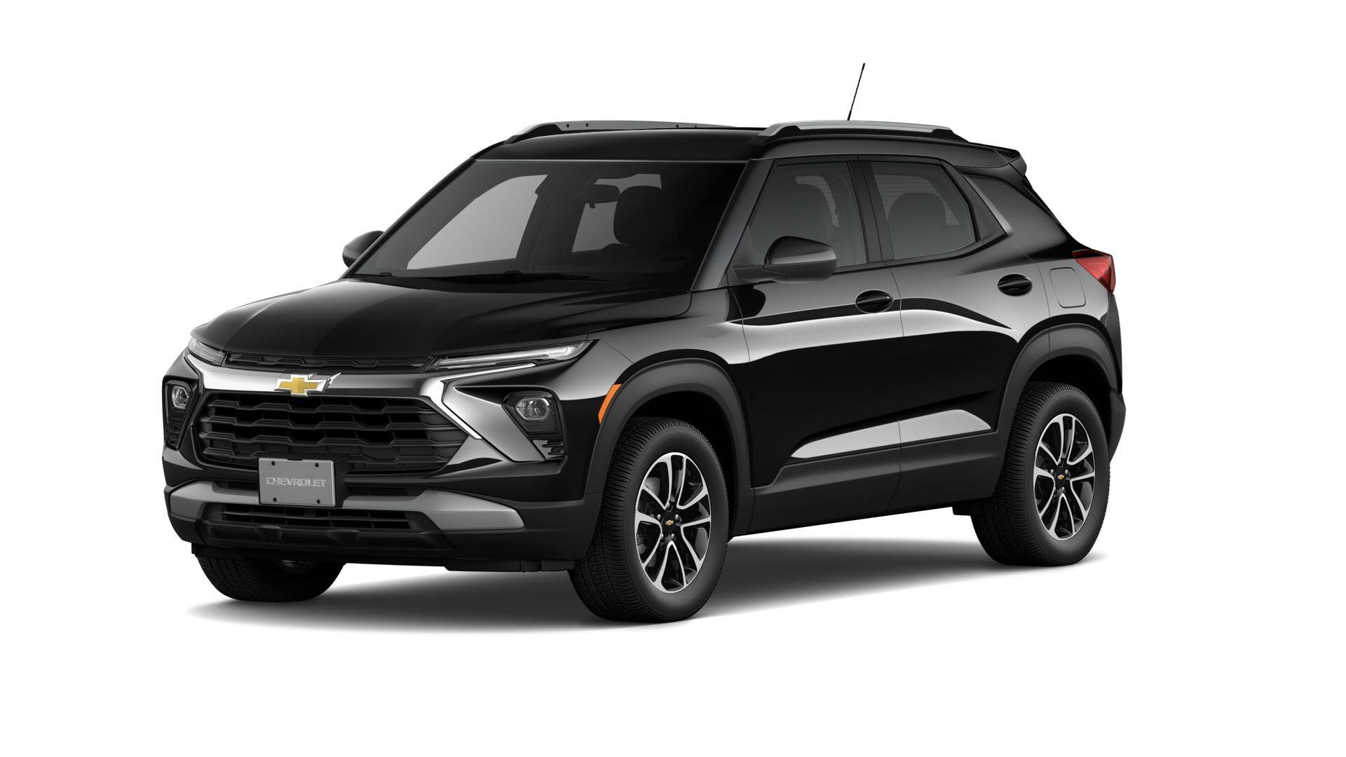 2026 Chevrolet Trailblazer LT in Mosaic Black Metallic — front three-quarter view